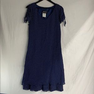 Jolibel Blue with White Polka-dots 2 Layer Dress